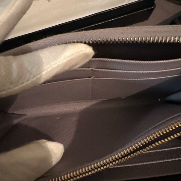 PRADA Saffian Zip Around Long Wallet Leather lavender - Picture 9 of 17